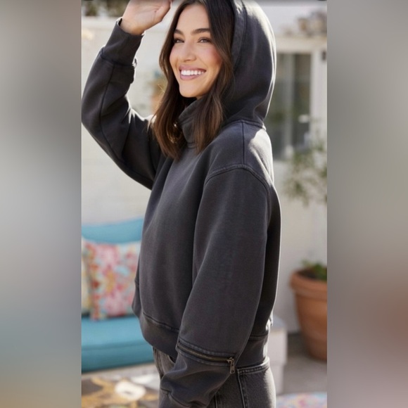 FP Movement by Free People Charcoal Pullover Hoodie - Picture 2 of 8